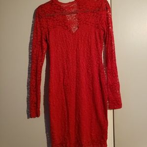 GUESS - Red lace dress